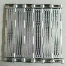 High Temperature Metal Chain Plate Mesh Conveyor Belt